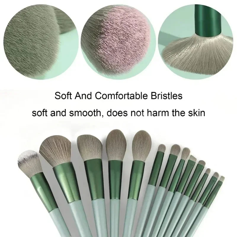 HOT13 PCS Makeup Brushes Set Eye Shadow Foundation Women Cosmetic Brush Eyeshadow Beauty Foundation Brush Soft Make Up Tools