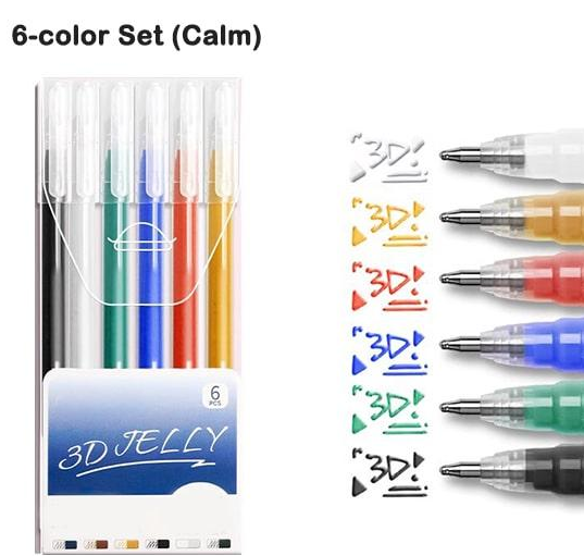 3D Jelly Pen Set (6PCS/12PCS)