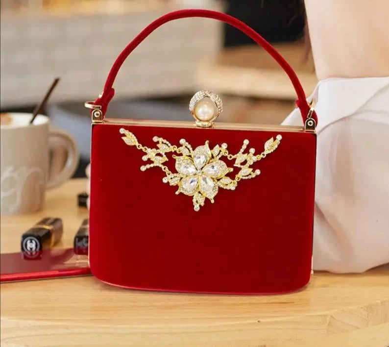 Crystal Clutches Bag Party purse Women Evening Bags Handbag crossbody messenger bags wedding Purse Fashion Designer Chain