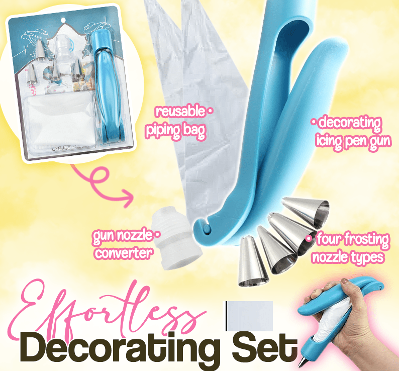 Cake Decorating Piping Pen Tool and Nozzle Set