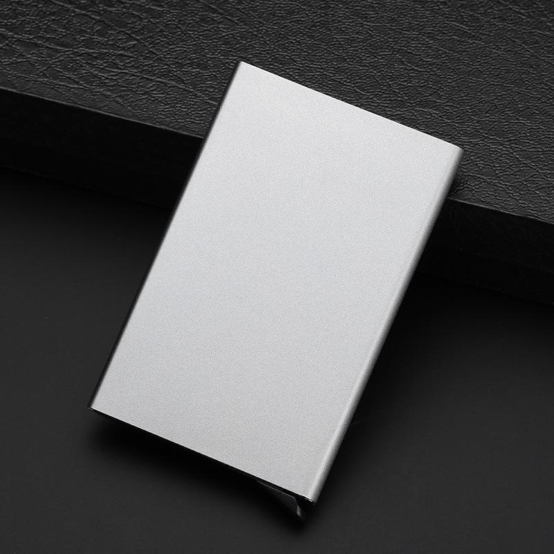 Credit Card Holder Minimalist Porte Carte Thin Aluminium Metal Wallets Pocket Case Bank Women Men Credit Card Box