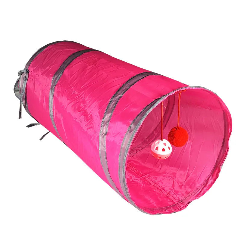 Cat Tunnel Toy Funny Pet Holes Play Tubes Collapsible Crinkle Kitten Toys Puppy Ferrets Rabbit Play Dog Tunnel Tubes