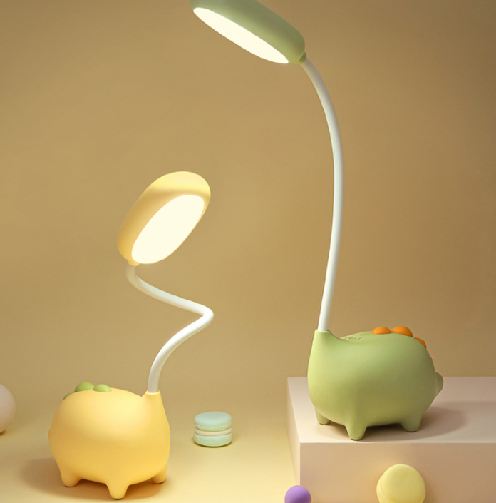 Cute small desk lamp eye protection USB rechargeable study special student dormitory bedside lamp children led desk reading light