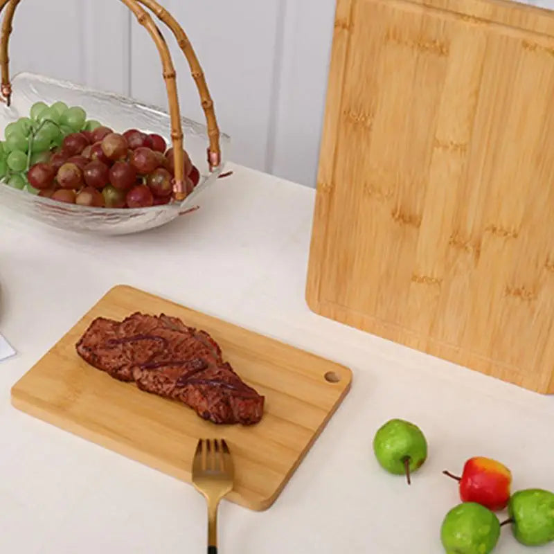 Wooden Cutting Board Household double-sided bamboo chopping board Oil And Wax Applicator For Butcher Blocks Cutlery