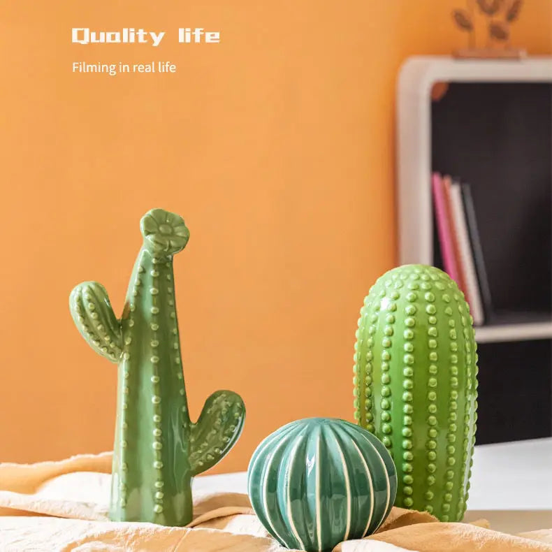 Handicrafts Simulation Cactus Ornaments Art Decorative Home Furnishings Photography Props Green Room Decor