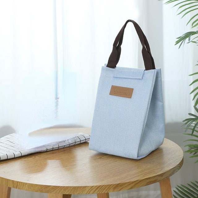 Travel or office food refrigerated bag men and women insulation cover to keep warm Oxford lunch bag Women's casual handbag