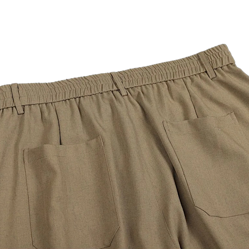 Oversized pleated wide leg pant