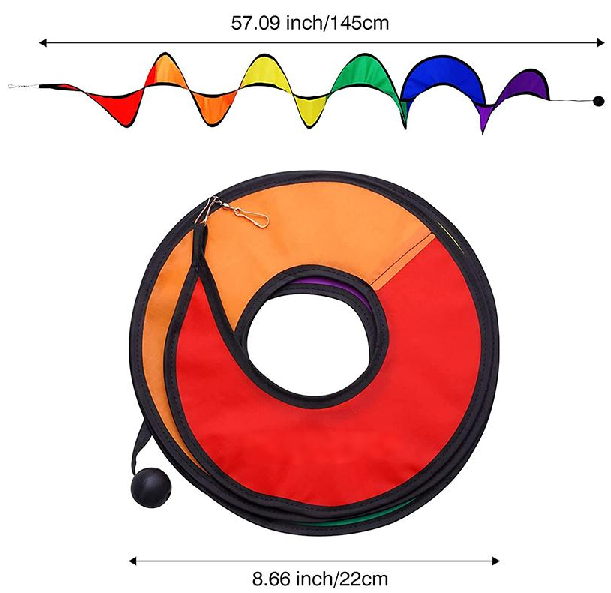 Camping Tent Foldable Spiral Wind Spinner