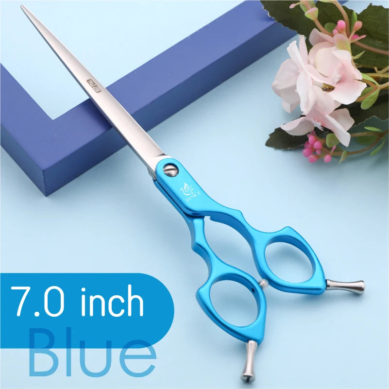 Fenice 6.5/7.0 inch Dog Professional Dog Grooming Straight Cutting Shears JP440C Stainless Steel with High Quality Alloy Handle