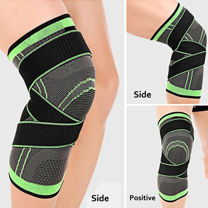 1 Piece Mumian 3d Pressurized Fitness Running Cycling Bandage Knee Support Braces Elastic Nylon Sports Compression Pad Sleeve