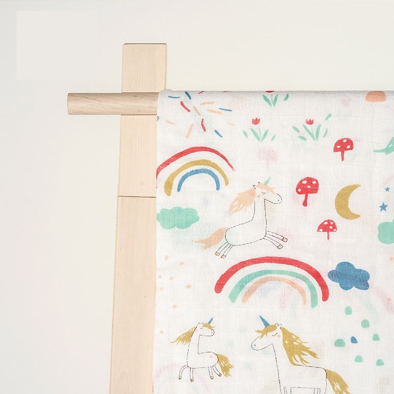 Simple Printed Newborn Baby Bamboo Cotton Baby's Blanket Gro-bag