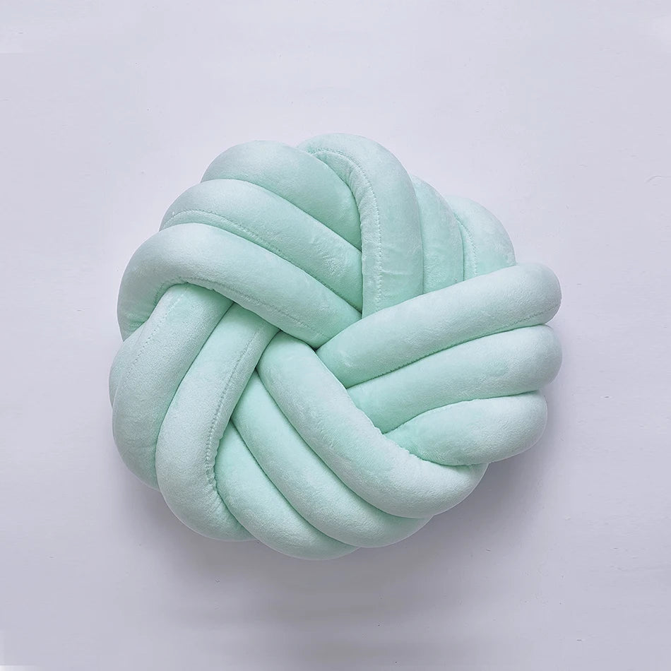Household Supplies Living Room Sofa Pillow Hand-Woven Pillow Round Twist Pillow Suitable for Living Room