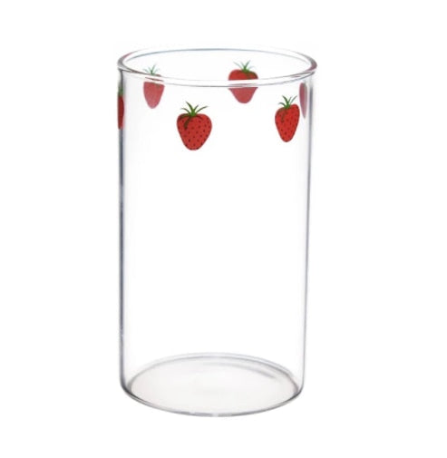 300ml Strawberry Cute Glass Cup