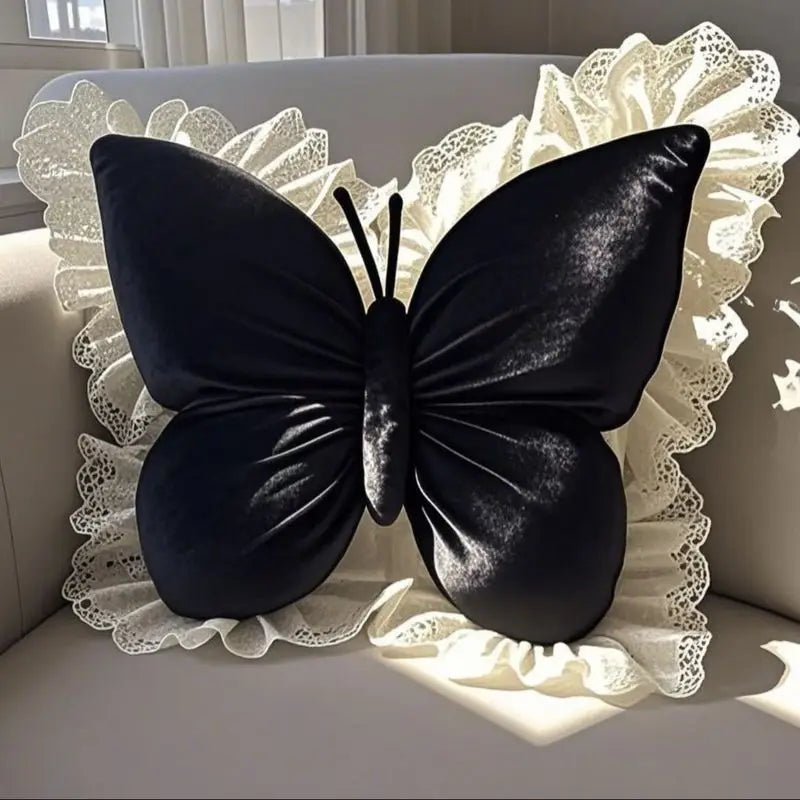 2025 Modern Minimalist Sofa Pillow Living Room Headboard Cushion Cute Bow Backrest Lace Edge Comfortable And Breathable Pillow