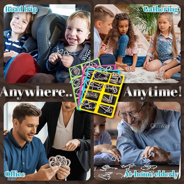 Cithway® 3D Metal Challenge Puzzle Toy