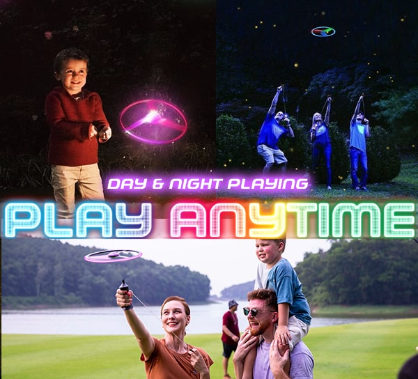 Fun Flashing Flying Disc Spin