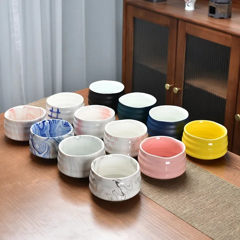 Ceramic Matcha Bowl Home Kitchen Anti-scald Insulated Tableware Salad Bowls Japanese Tea Ceremony Accessories Gifts