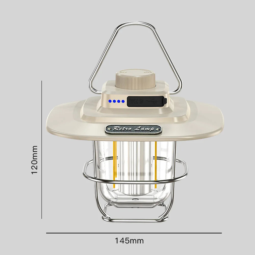 Luces LED Colgantes Decorativas Impermeables Retro Luz de Tienda de Camping