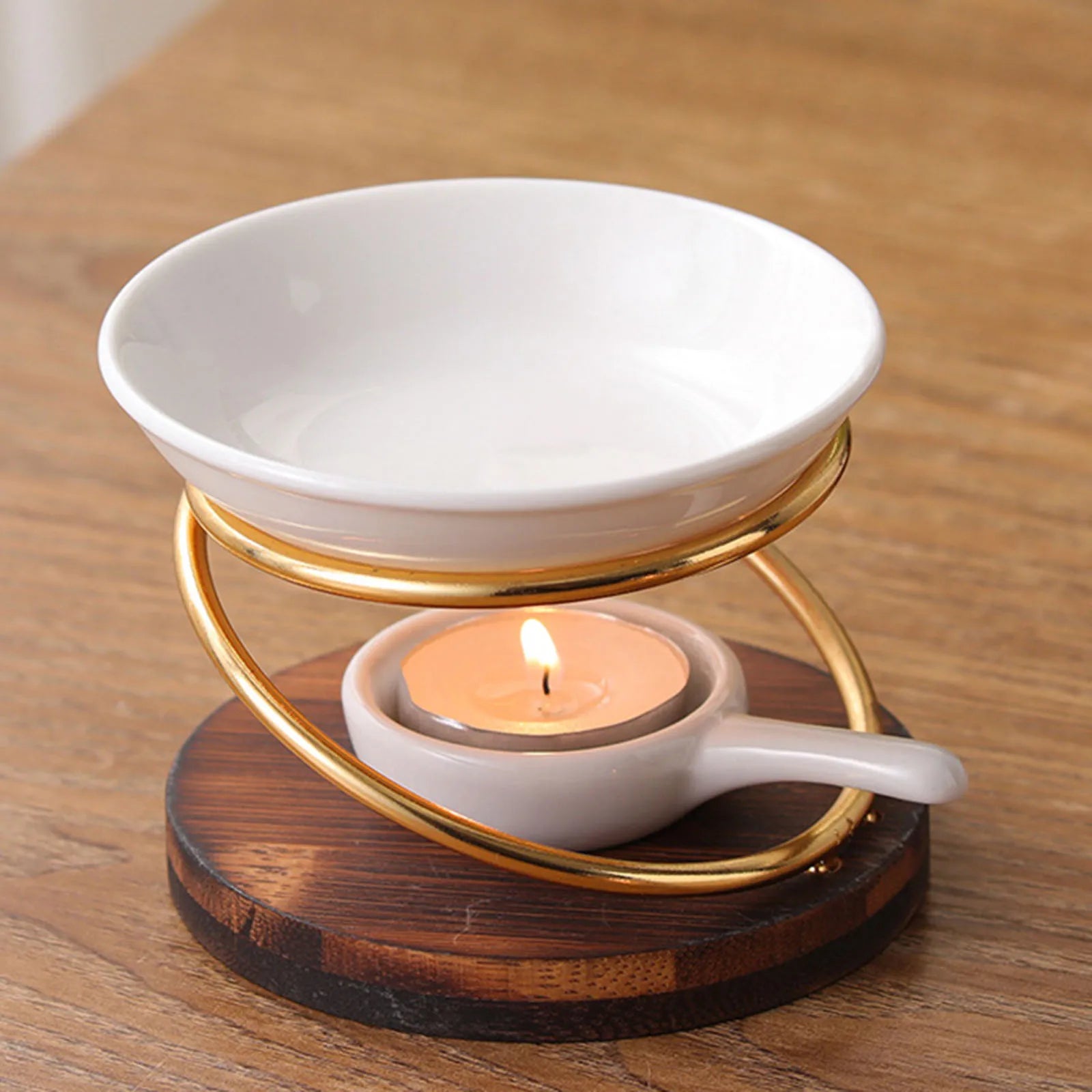 Aromatic Essential Oil Burner Oil Warmer Candle Holder Wax Melt Burner Oil Lamp Oven Fragrance Wax Oven Household Candle Lamp