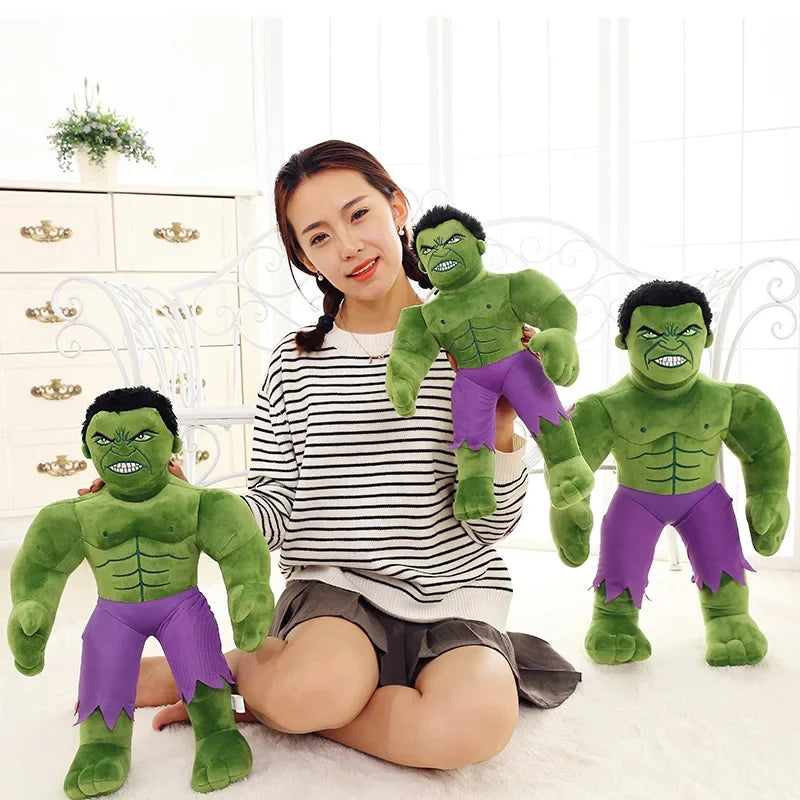 30/45/65cm Hulk Plush Toys The Avengers Cartoon Doll Soft Pillow Plushie Stuffed Toys for Children Gift Birthday Disney