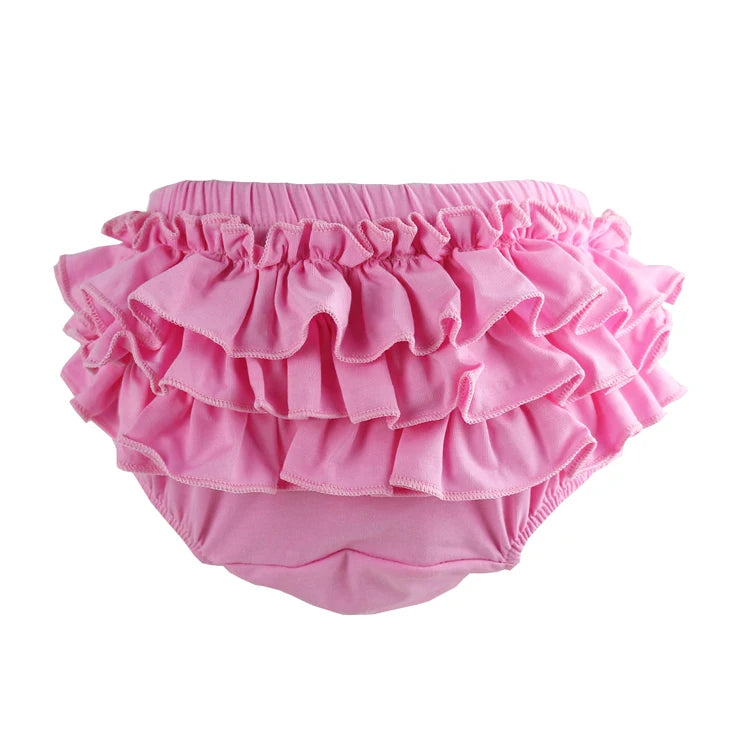 Baby Cotton Ruffle Bloomers shorts Cute Baby Diaper Cover Newborn Candy Shorts Toddler fashion Summer Soft Pants Ruffle Bloomers