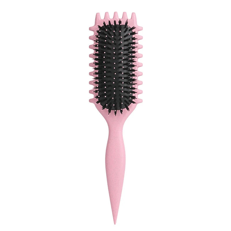 Curly Hair Brush Curl Define Styling Brus Boar Bristle Beard Comb Styling Detangling Brush For Women And Men