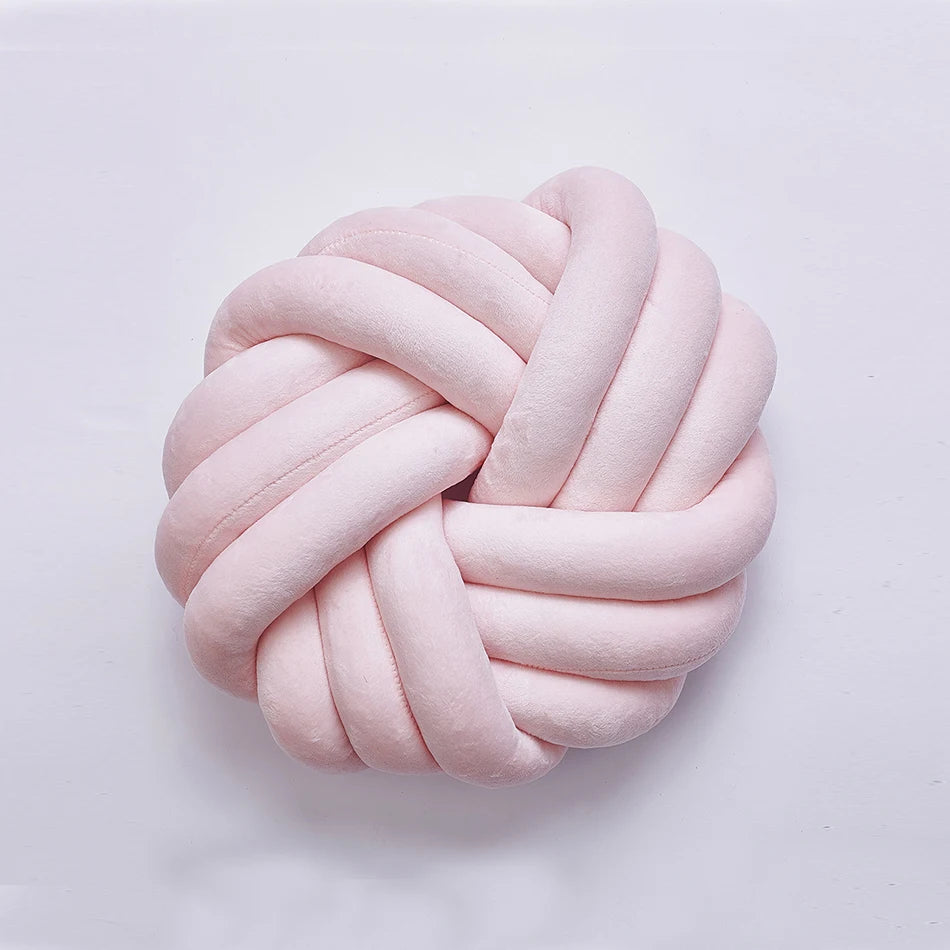 Household Supplies Living Room Sofa Pillow Hand-Woven Pillow Round Twist Pillow Suitable for Living Room