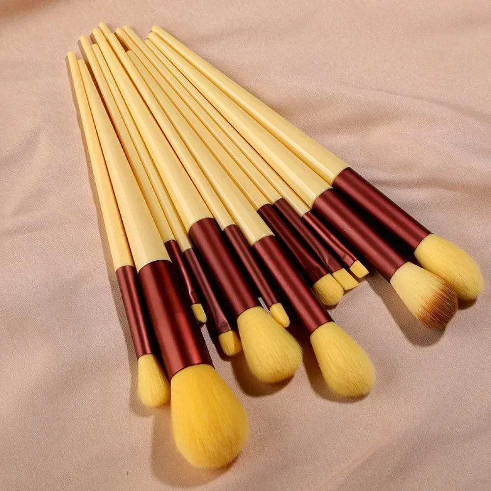 HOT13 PCS Makeup Brushes Set Eye Shadow Foundation Women Cosmetic Brush Eyeshadow Beauty Foundation Brush Soft Make Up Tools