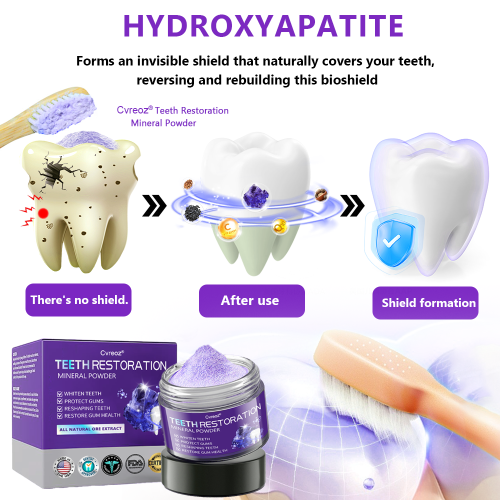 Cvreoz® Teeth Restoration Mineral Powder🦷(ADA recommended) (🎁Flash Sale - Don’t Miss Out)🎄✨