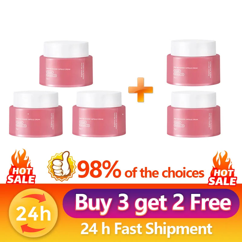 PDRN Collagen Capsule Cream Face Moisturizer Lightweight Cream With Niacinamide For Uneven Skin Tone Korean Skin Care