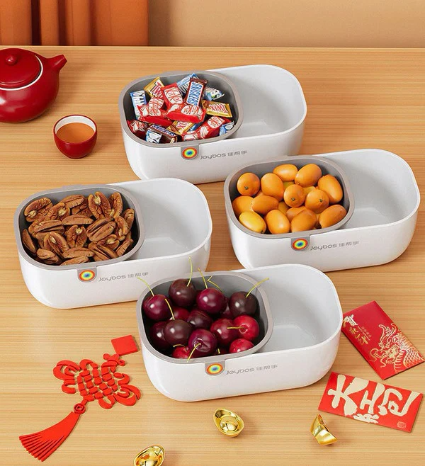 Snack Bowl with Waste Bin | 2-in-1 Double Bowl for Nuts & Snacks | SnackNest