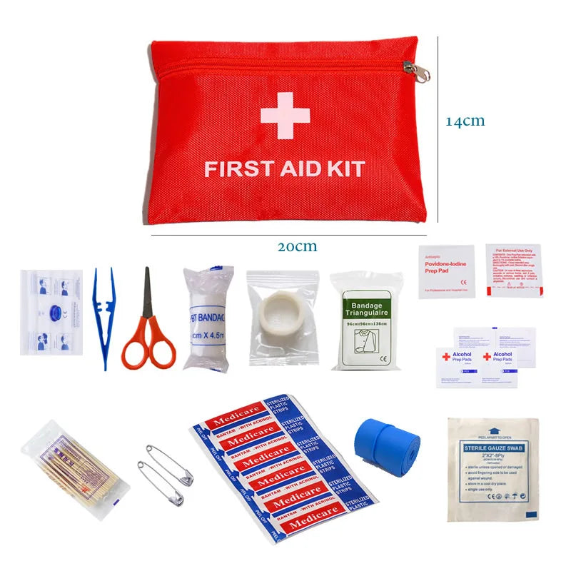 40/50/80pcs Full Kits Portable Mini Outdoor Waterproof First Aid Kit