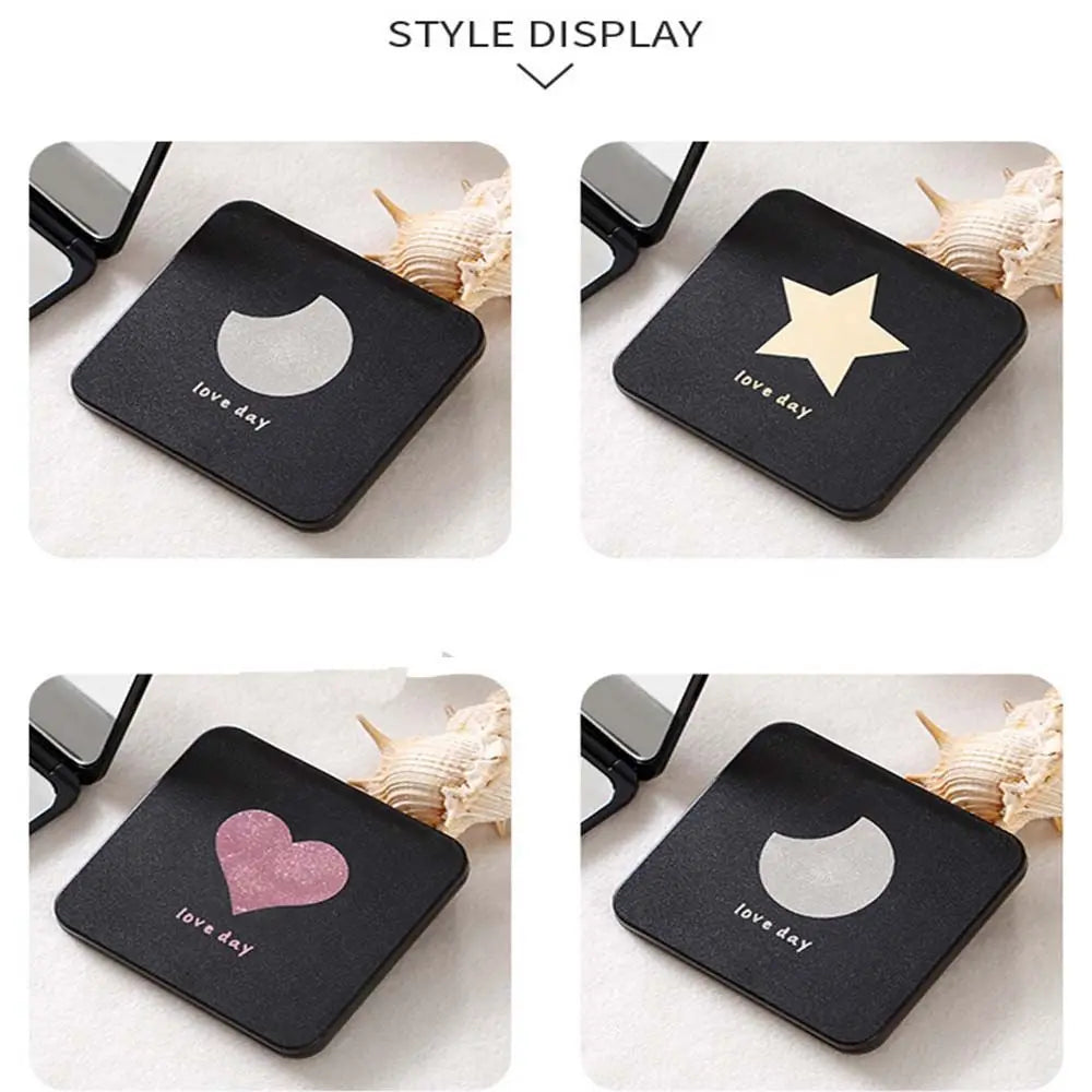 Hand Mirrors Gift Dressing Mirror Pocket Cosmetic Mirror Foldable Vanity Mirror Double-sided Compact Mirror Mini Makeup Mirror