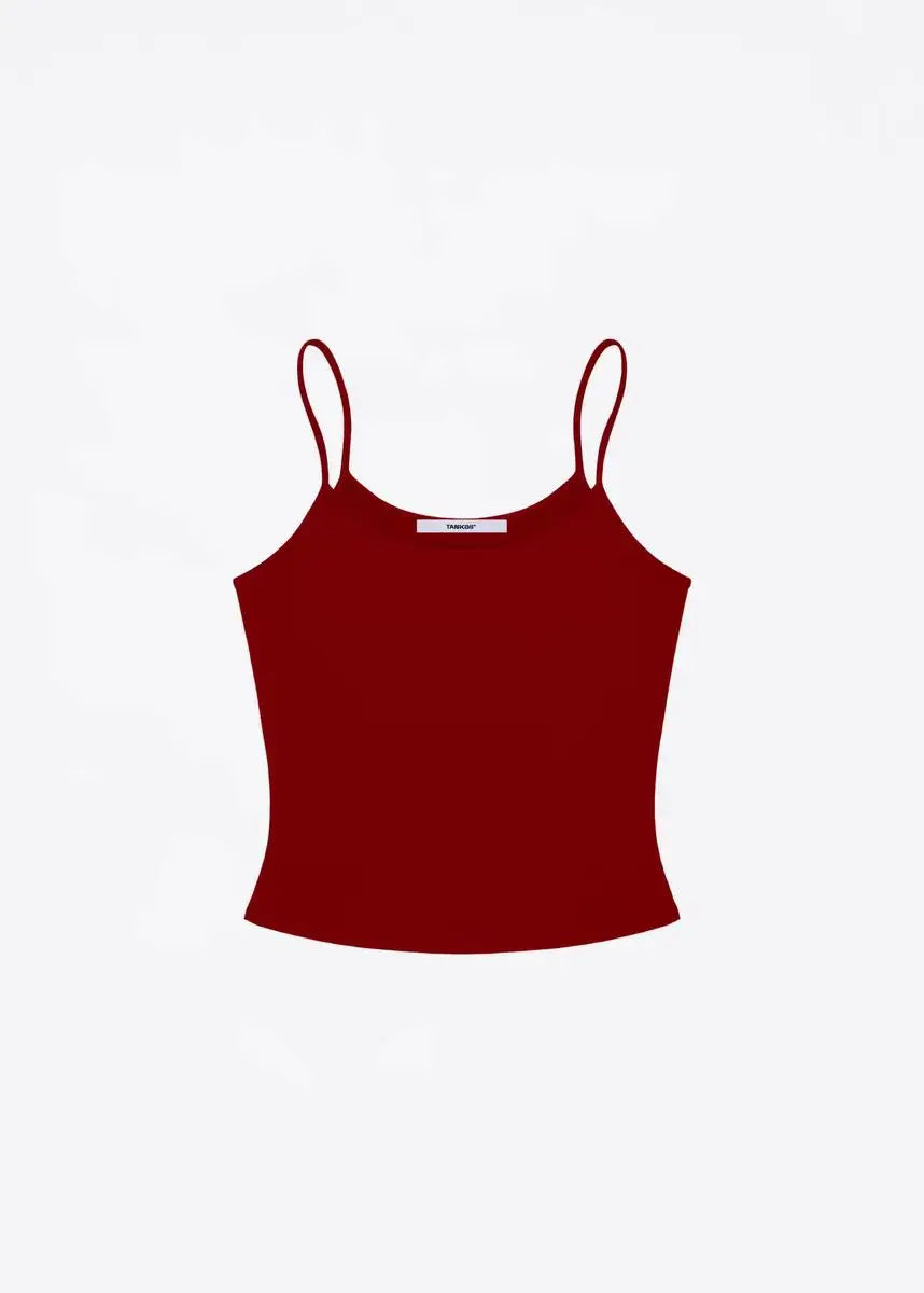 Tankair cherry red camisole, olive green/purple/gray short top, basic versatile, high elasticity and skin hugging