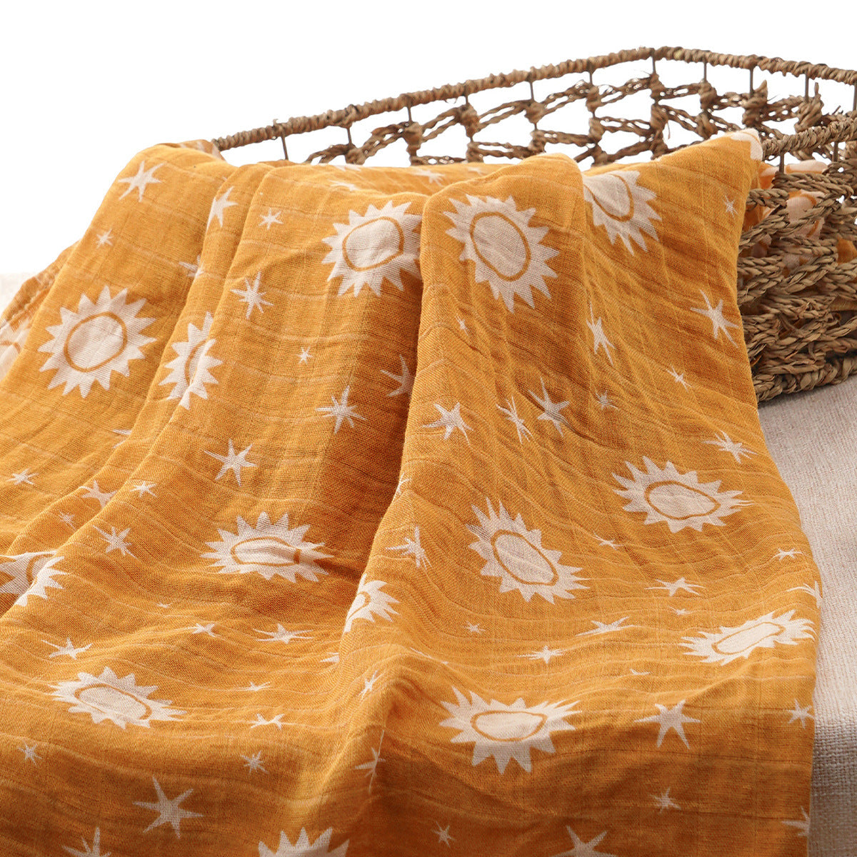 Simple Printed Newborn Baby Bamboo Cotton Baby's Blanket Gro-bag