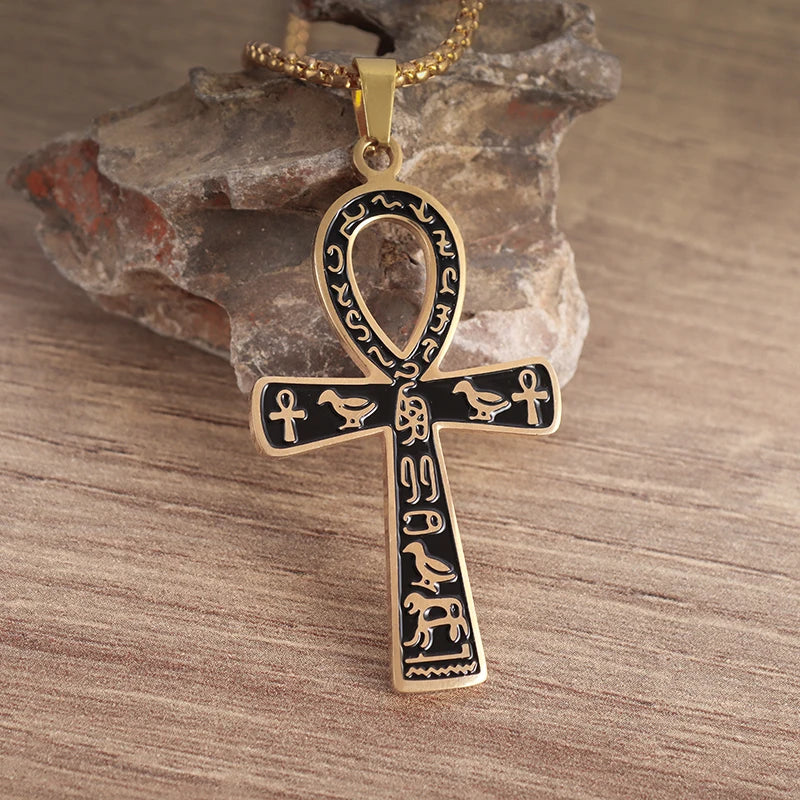 Orthodox Cross Stainless Steel Pendant Christian Eternal Church Inspirational Nika Necklace Men Women Fashion Jewelry Gift