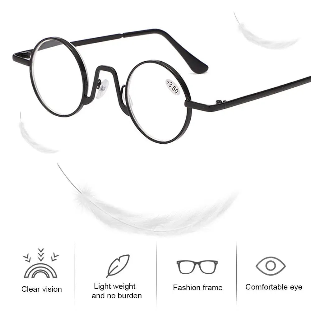 Retro Leopard Asymmetrical Round&Square Reading Glasses Women&Men Presbyopia Glasses Hyperopia Eyeglasses For Elder