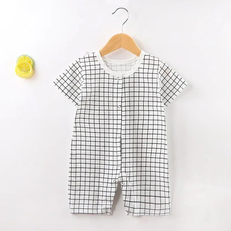 2021 Summer Tide Newborn Costume Baby Boys And Girls Onesie Pure Cotton Short Sleeve Small Girl Cute Jumpsuit Baby Romper