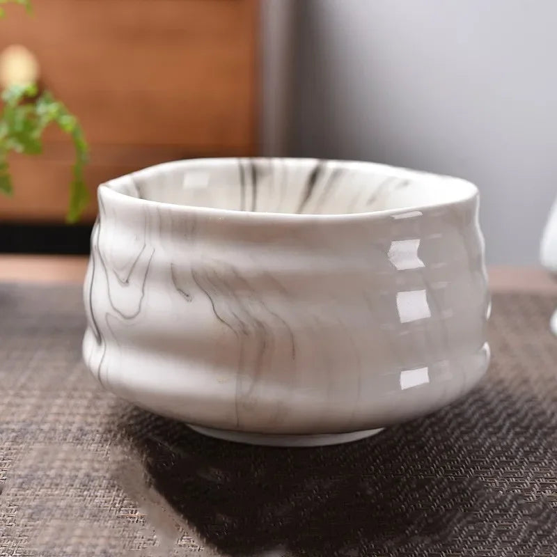 Ceramic Matcha Bowl Home Kitchen Anti-scald Insulated Tableware Salad Bowls Japanese Tea Ceremony Accessories Gifts