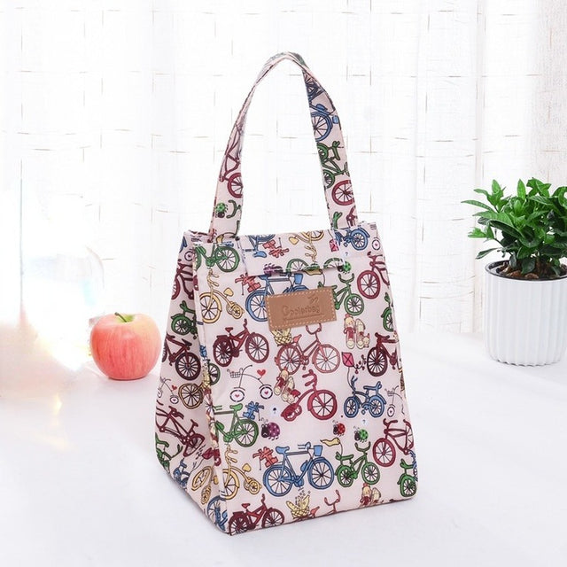 Travel or office food refrigerated bag men and women insulation cover to keep warm Oxford lunch bag Women's casual handbag