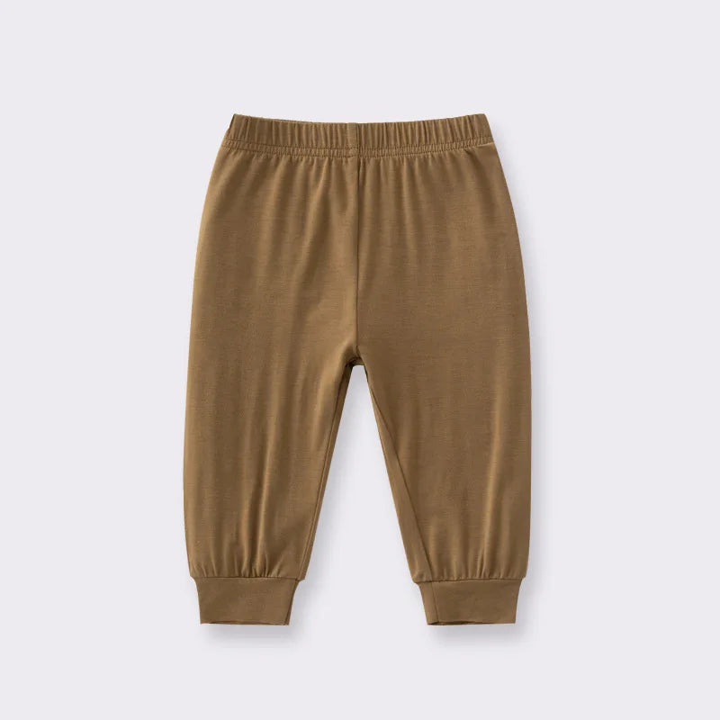 Bamboo Fiber Baby Short Sleeve T-shirt Summer Baby Boy Girl Clothes High Waist baby Pants Newborn Baby Clothing Outerwear