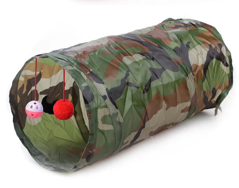 Cat Tunnel Toy Funny Pet Holes Play Tubes Collapsible Crinkle Kitten Toys Puppy Ferrets Rabbit Play Dog Tunnel Tubes