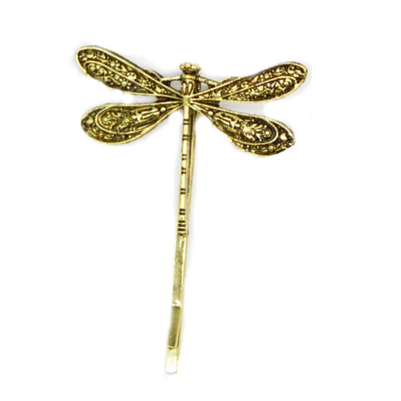 New Hairpin Hair Sticks Dragonfly ShapeTrendy Vintage Metal Hair Accessories Headwear Hairstyle for Women Jewelry H049