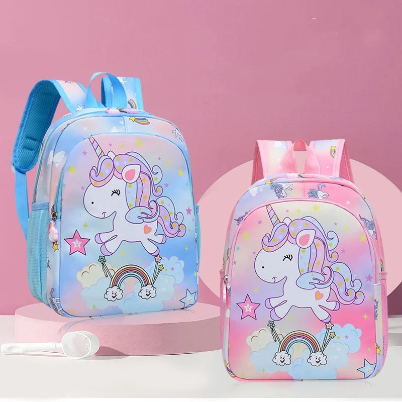 Children Backpack Cartoon Unicorn Pattern Baby Cute Kindergarten Schoolbag Waterproof Kids Bags Boys Girls Backpacks