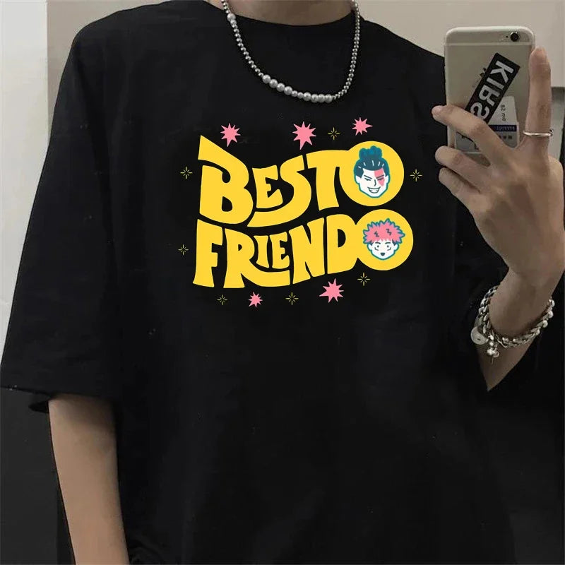 Japanese Anime T Shirt Men My Besto Friendo Todo Aoi Novelty Graphic Tees Cartoon T-shirt Harajuku Tshirt Male