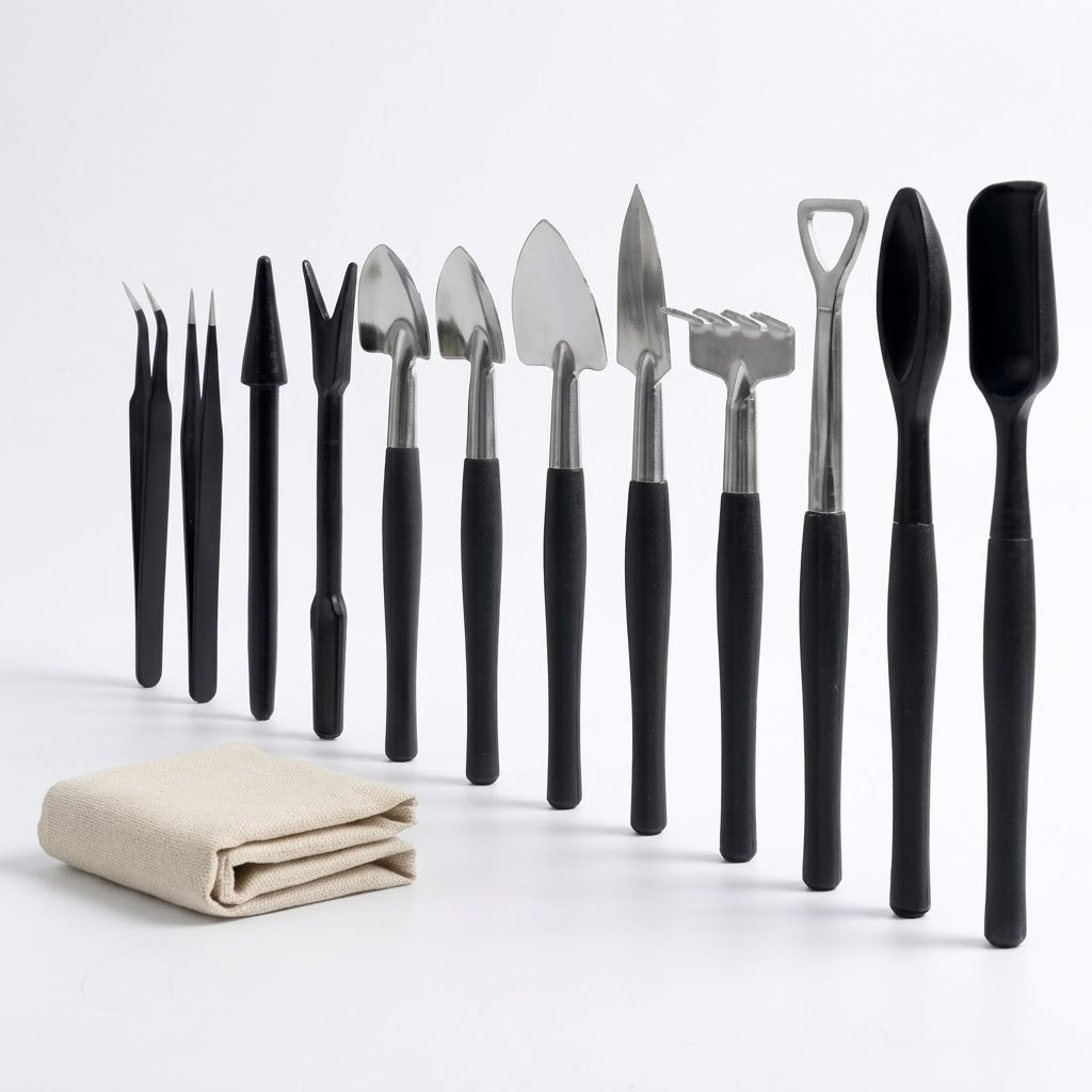 Professional 13-Piece Bonsai and Succulent Tool Kit