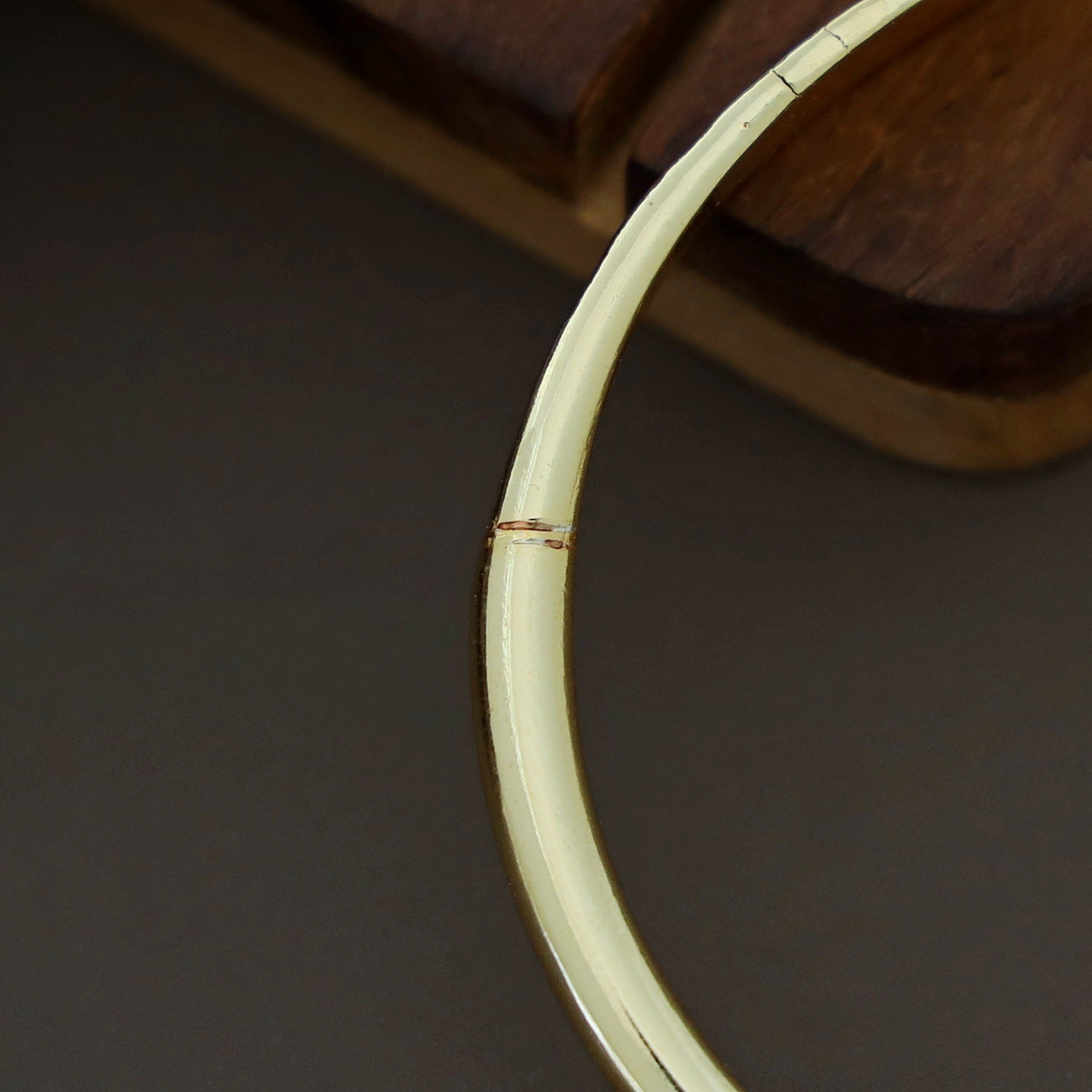 Golden Hammered Bangle