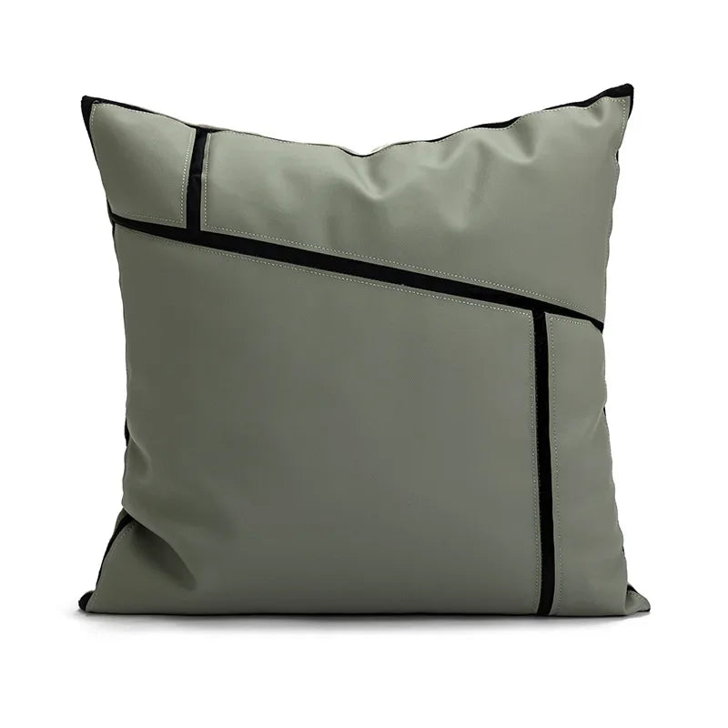 Nordic Green Light Luxury Pillow Cover Decorative Modern Minimalism Pillow Cases Home Living Room Sofa  Bedhead Cushion Covers