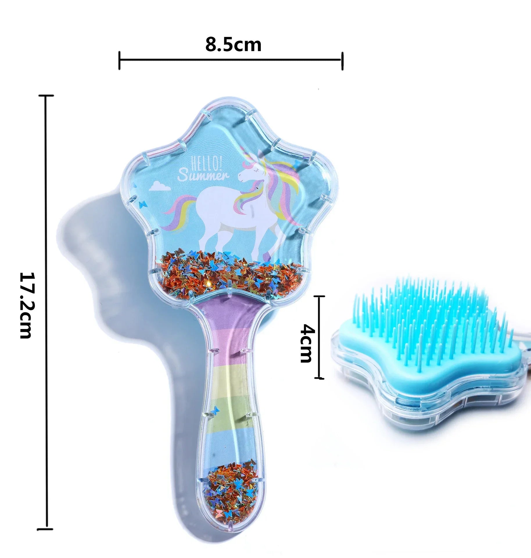 Mermaid Children Hair Comb Brush Cartoon Massager Comb High Quality Anti-detangle Comb Children's Cute Hairdressing Smooth Comb