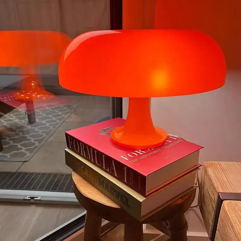 Nordic Led Mushroom Table Lamps Classic Decoration for Hotel Bedside Bedroom Bedside Living Room Dimming Minimalist Desk Lights